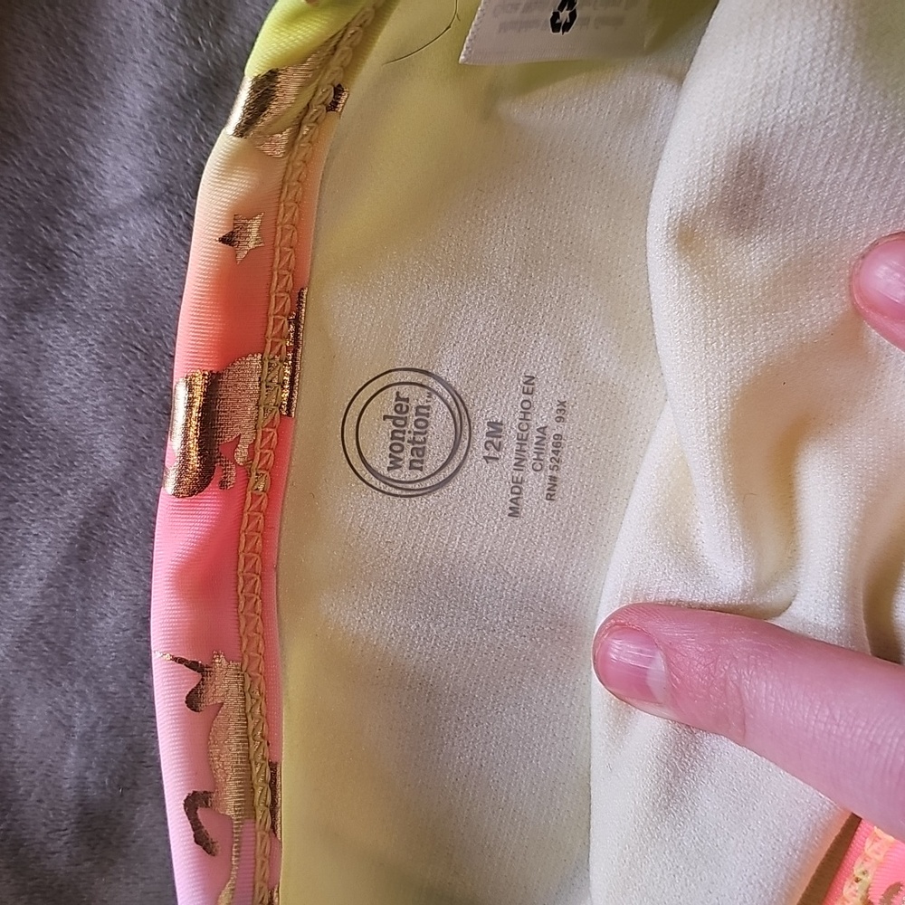 L Two piece Swimsuit size 12 months of age - Picture 2 of 7